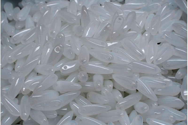 ダガービーズ、ホワイト（02010）、ガラス、チェコ共和国