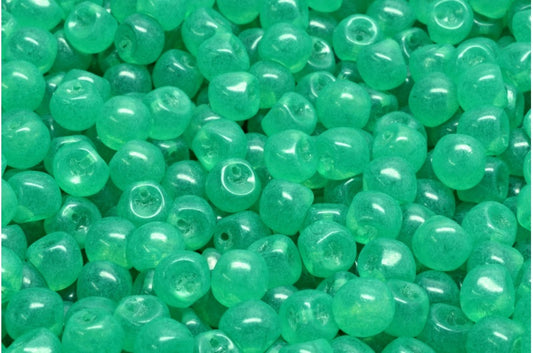 Mushroom Button Beads, Crystal 21085 (00030-21085), Glass, Czech Republic