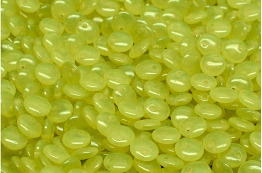 Lentil Beads, Crystal 20011 (00030-20011), Glass, Czech Republic