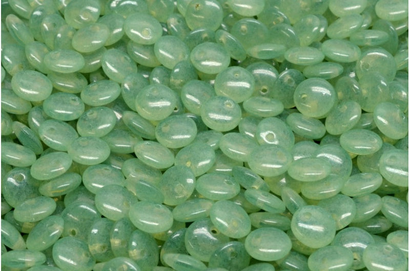 Lentil Beads, Crystal 20015 (00030-20015), Glass, Czech Republic