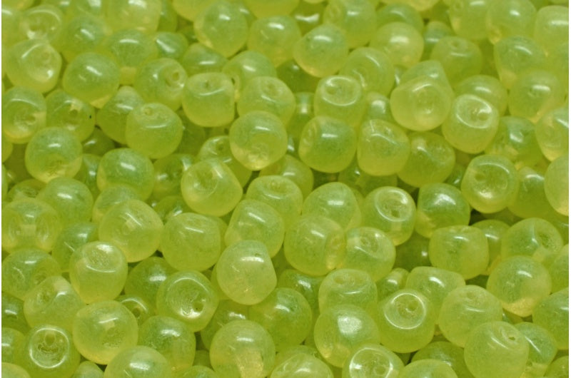 Mushroom Button Beads, Crystal 20011 (00030-20011), Glass, Czech Republic