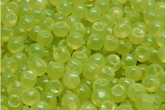 Mushroom Button Beads, Crystal 20011 (00030-20011), Glass, Czech Republic