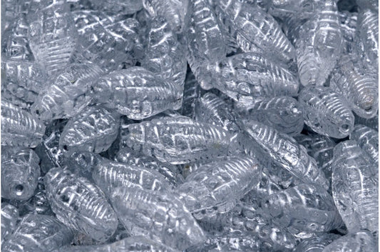Mitre-Muschelperlen, Kristallsilber gefüttert (00030-54301), Glas, Tschechische Republik