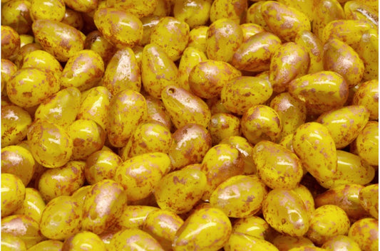 ドロップビーズ、イエロークリスタル 94402 (83120-00030-94402)、ガラス、チェコ共和国