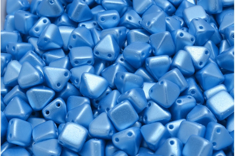 Pyramid Stud Beads, White 25020 (02010-25020), Glass, Czech Republic