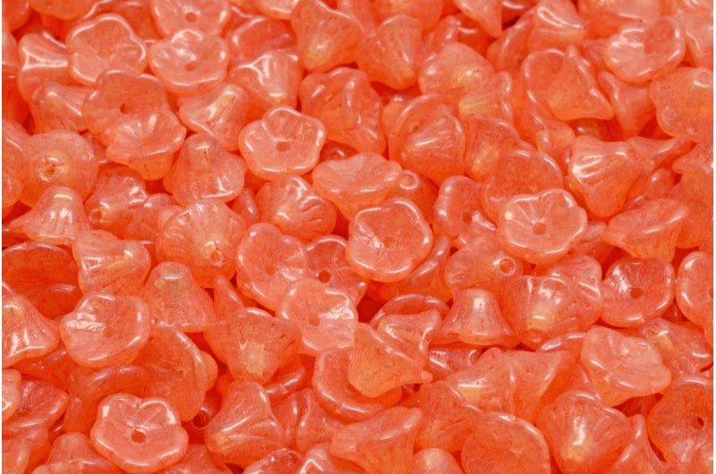 Bell Flower Cup Beads, Crystal 20003 (00030-20003), Glass, Czech Republic