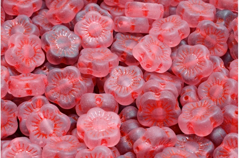 日落花珠，R0021 哑光 54327 (R0021-84100-54327)，玻璃，捷克共和国