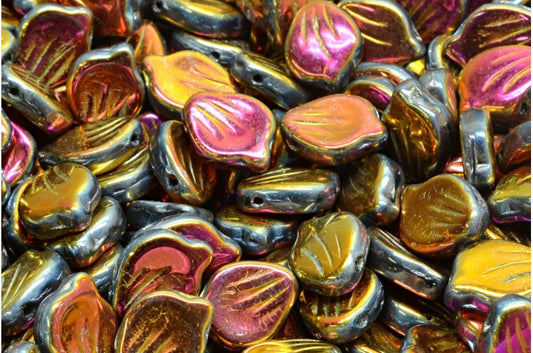 牡丹花瓣珠，R0505 28003 (R0505-28003)，玻璃，捷克共和国