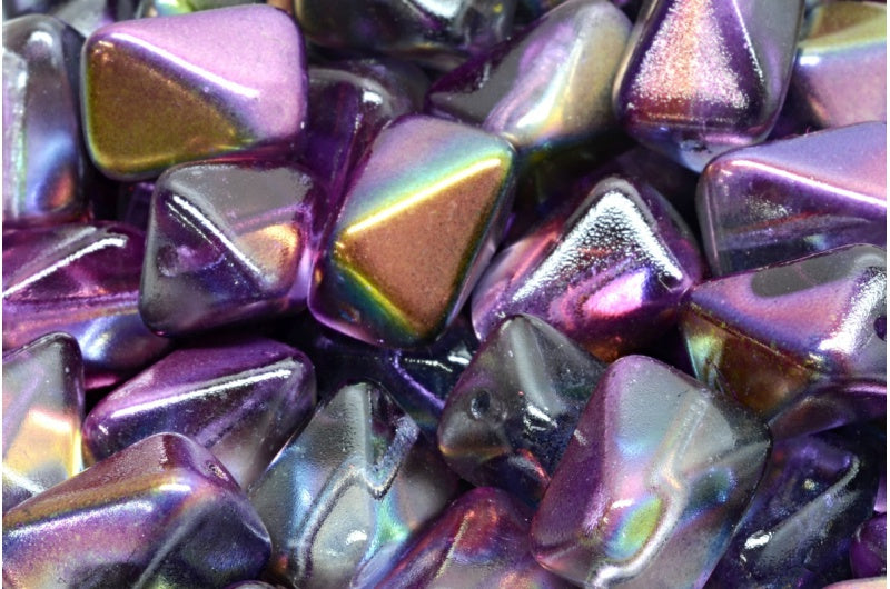 隕石長方形ビーズ、クリスタル95500（00030-95500）、ガラス、チェコ共和国