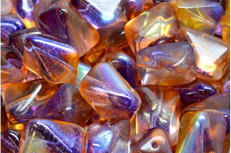 隕石長方形ビーズ、クリスタル 48107 (00030-48107)、ガラス、チェコ共和国