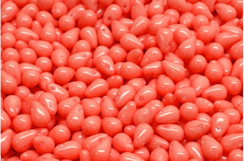 ドロップビーズ、ホワイトオパール 31133 (02020-31133)、ガラス、チェコ共和国