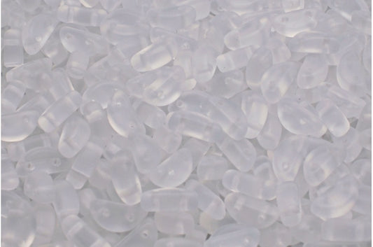 ハーフムーンビーズ、クリスタルマット（00030-84100）、ガラス、チェコ共和国