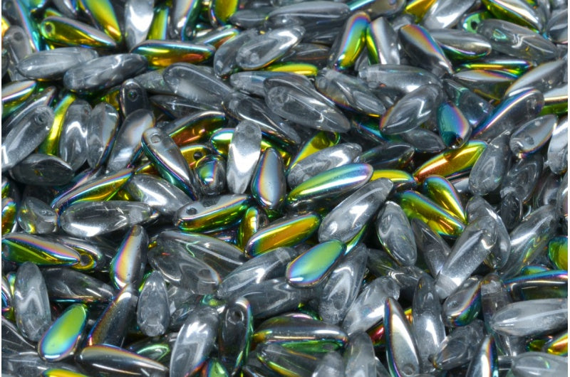 Dolchperlen, Crystal Crystal Vitrail Medium Coating (00030-28101), Glas, Tschechische Republik