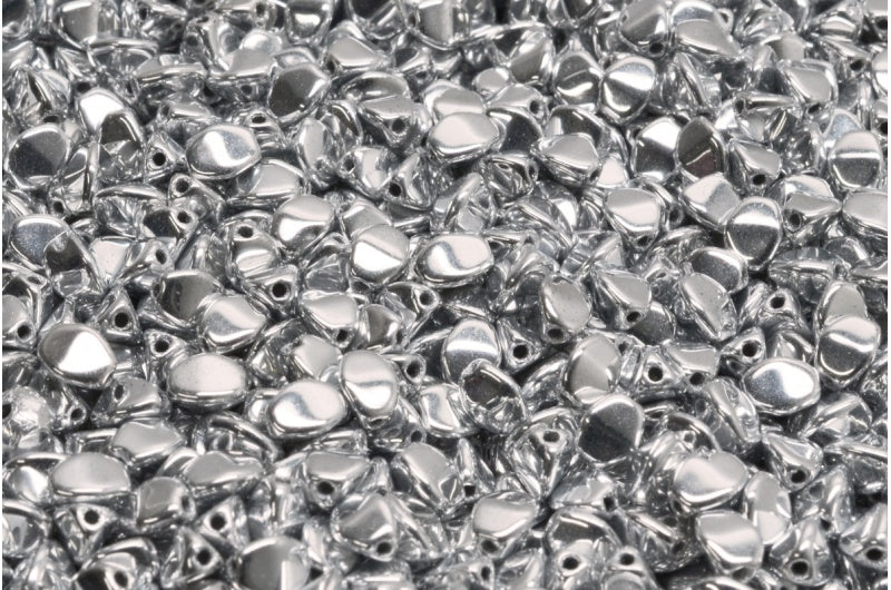 Pinch Beads, Crystal Silver (00030-27000), Glass, Czech Republic