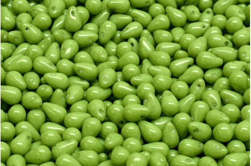 ドロップビーズ、ホワイトオパール 32062 (02020-32062)、ガラス、チェコ共和国