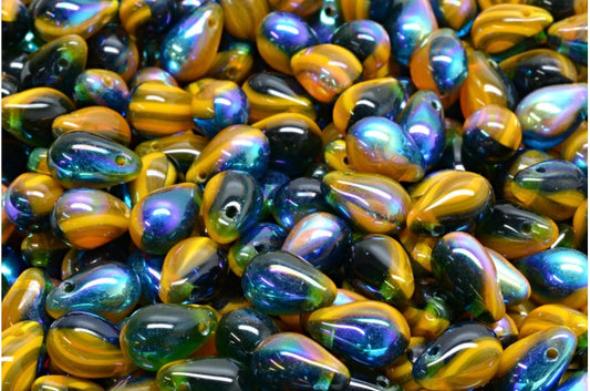 Drop Beads, M8168 Ab (M8168-28701), Glass, Czech Republic