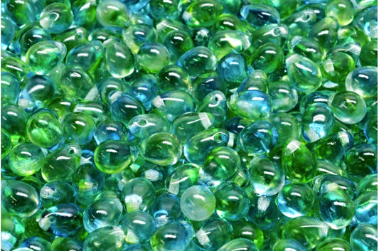 Drop Beads, Crystal 48602 (00030-48602), Glass, Czech Republic