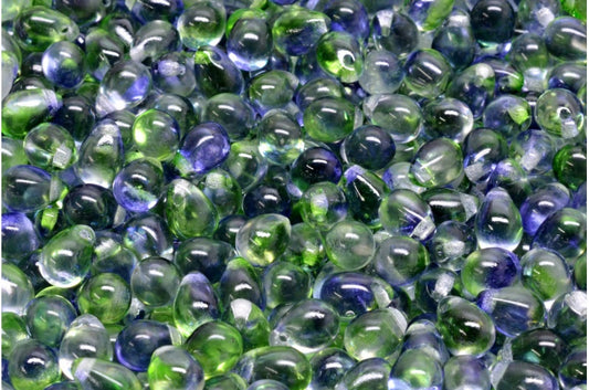 Drop Beads, Crystal 48006 (00030-48006), Glass, Czech Republic