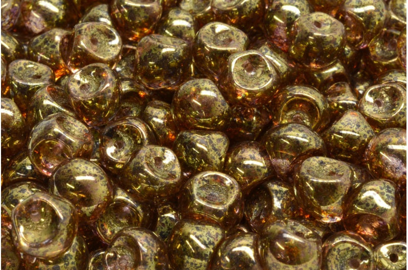 Mushroom Button Beads, Crystal Senegal Violet (00030-15695), Glass, Czech Republic