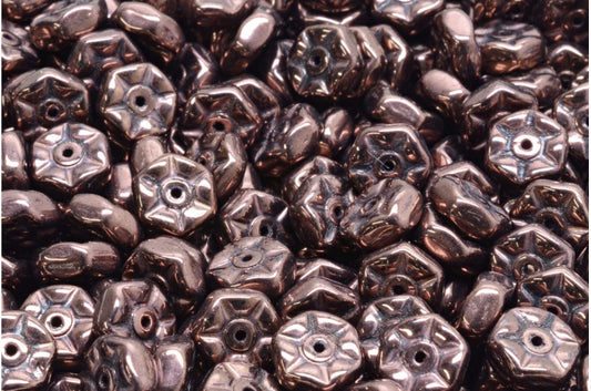 Vintage Rondelle Bead, Black Purple (23980-15726), Glass, Czech Republic