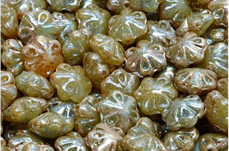 フォークロアフラワービーズ、R0322 ピカソ（R0322-43400）、ガラス、チェコ共和国