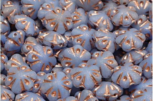 フォークロアフラワービーズ、R0302 マット銅線（R0302-84100-54318）、ガラス、チェコ共和国