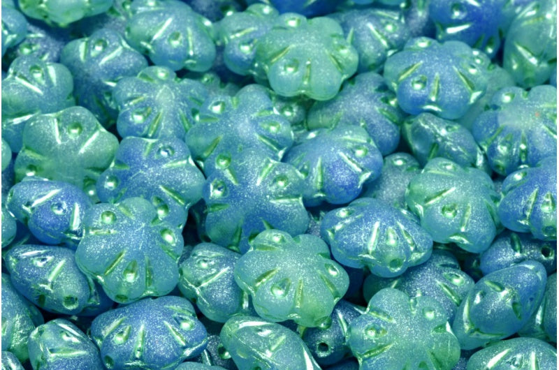 フォークロアフラワービーズ、R0322 マット 54322 (R0322-84100-54322)、ガラス、チェコ共和国