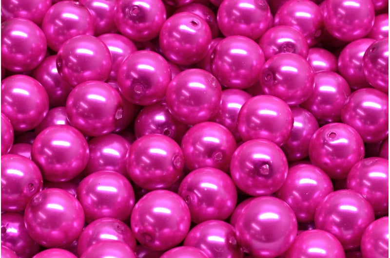 Round Druck Beads 4mm, White 70495 (02010-70495), Glass, Czech Republic