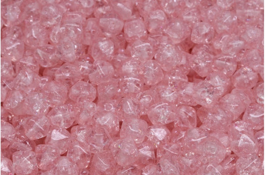 Bicone Beads, Crystal Cracked 34304 (00030-85500-34304), Glass, Czech Republic
