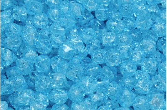 Bicone Beads, Crystal Cracked 34308 (00030-85500-34308), Glass, Czech Republic