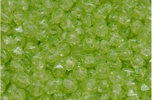 Bicone Beads, Crystal Cracked 34310 (00030-85500-34310), Glass, Czech Republic