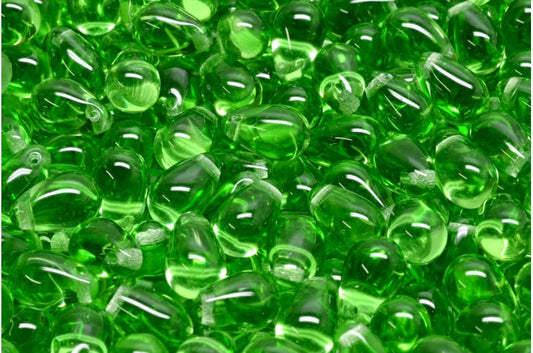 Tropfenperlen, Transparentgrün (50520), Glas, Tschechische Republik