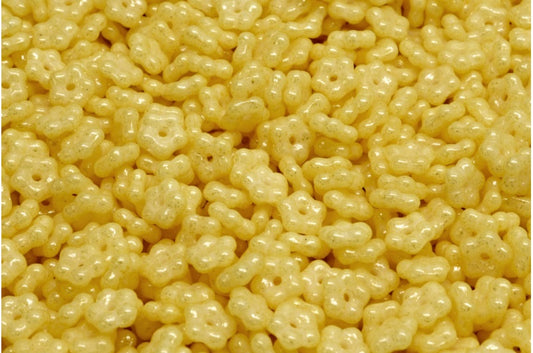 Forget Me Not Beads, White Opal 34302 (02020-34302), Glass, Czech Republic