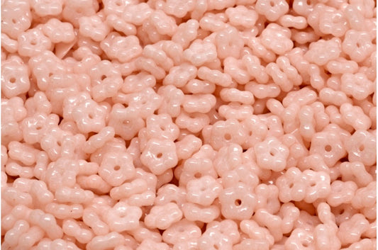 忘れな草ビーズ、ホワイトオパール 34305 (02020-34305)、ガラス、チェコ共和国