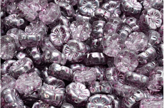 マロウフラワー、クリスタルクリスタルシルバーハーフコーティング34306（00030-27001-34306）、ガラス、チェコ共和国