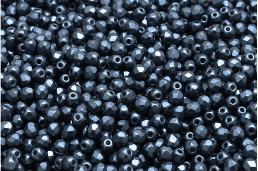 ファセット加工ビーズ ラウンド ホワイト 25037 (02010-25037)、ボヘミアクリスタルガラス、チェコ共和国