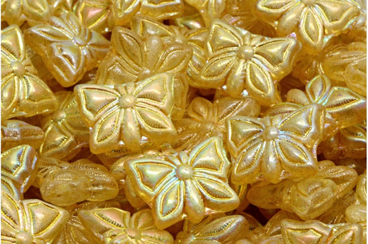 Butterfly Beads, Crystal Ab 34302 (00030-28701-34302), Glass, Czech Republic