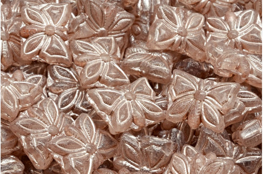Butterfly Beads, Crystal Copper Lined (00030-54324), Glass, Czech Republic