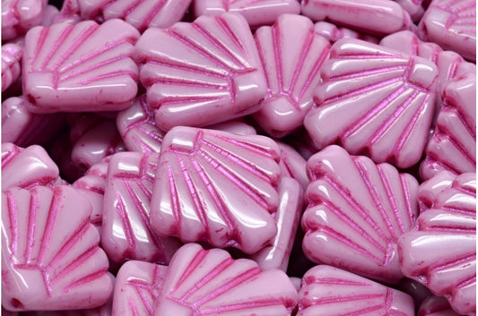 Diafan Beads, Opaque Pink 43807 (74020-43807), Glass, Czech Republic