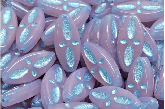 Schiffsauge Ovale Perlen, Opal Pink 54323 (71010-54323), Glas, Tschechische Republik