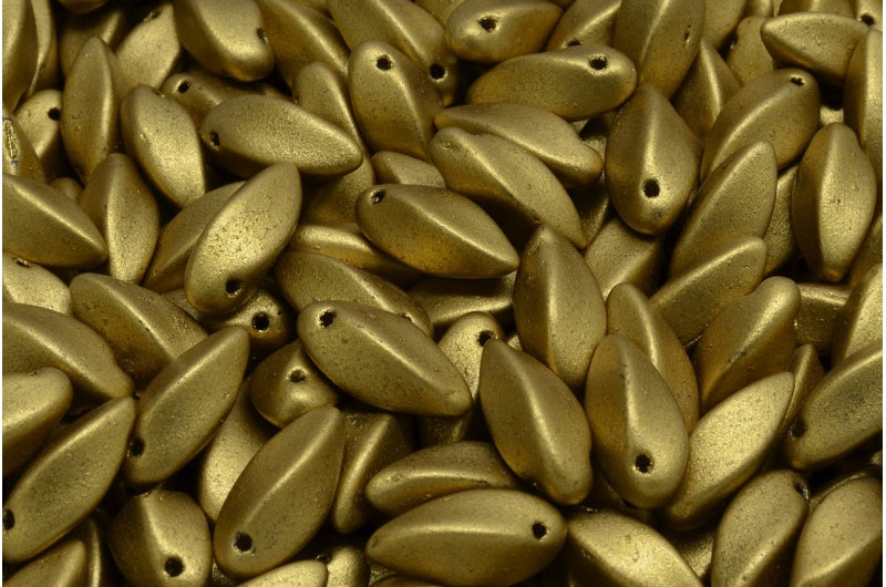 Twist Beads Crystal Olive Gold Brass (00030-01720), Glass, Czech Republic