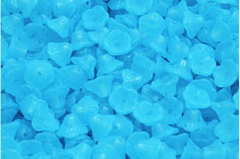 Bell Flower Cup Beads Crystal 84307 (00030-84307), Glass, Czech Republic