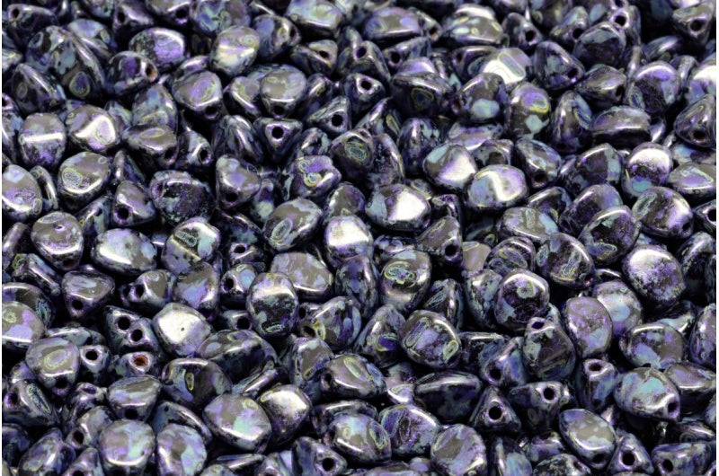 Pinch Beads Black 65328 (23980-65328), Glass, Czech Republic