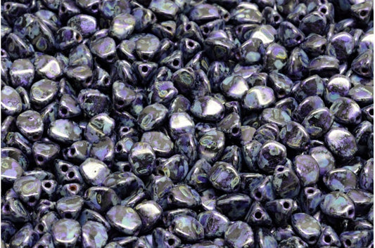 Pinch Beads Black 65328 (23980-65328), Glass, Czech Republic