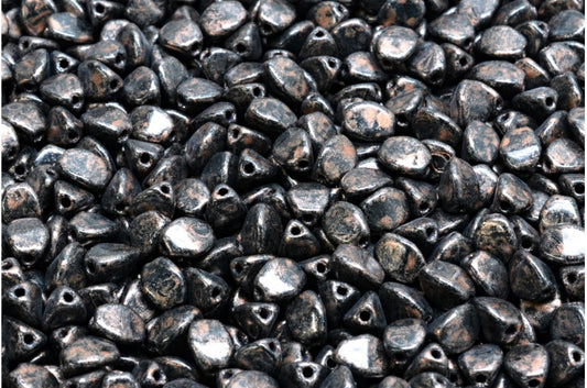 Pinch Beads Black 86750 (23980-86750), Glass, Czech Republic