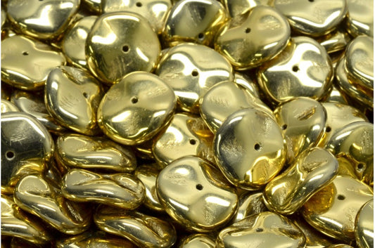 Ripple Beads Crystal Gold (00030-26443), Glass, Czech Republic