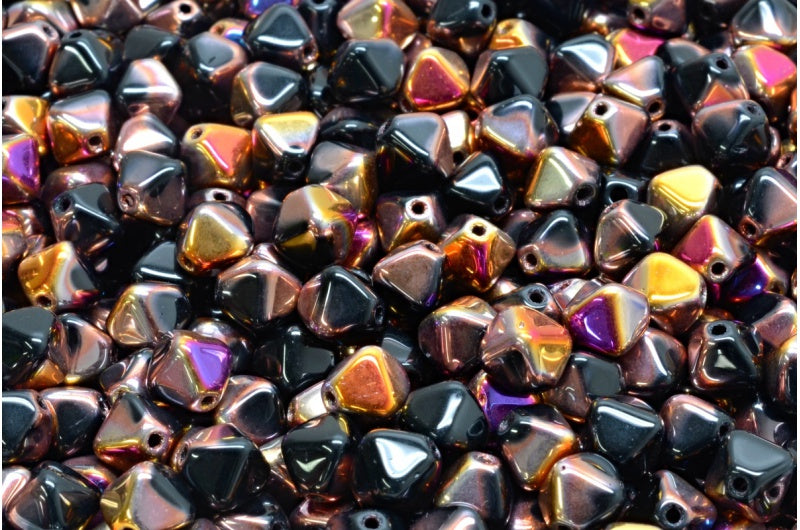 Bicone Beads Black Sliperit (23980-29501), Glass, Czech Republic