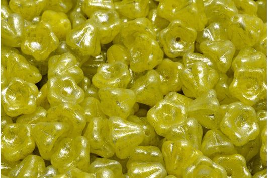 Bell Flower Beads R0813 34301 (R0813-34301), Glass, Czech Republic