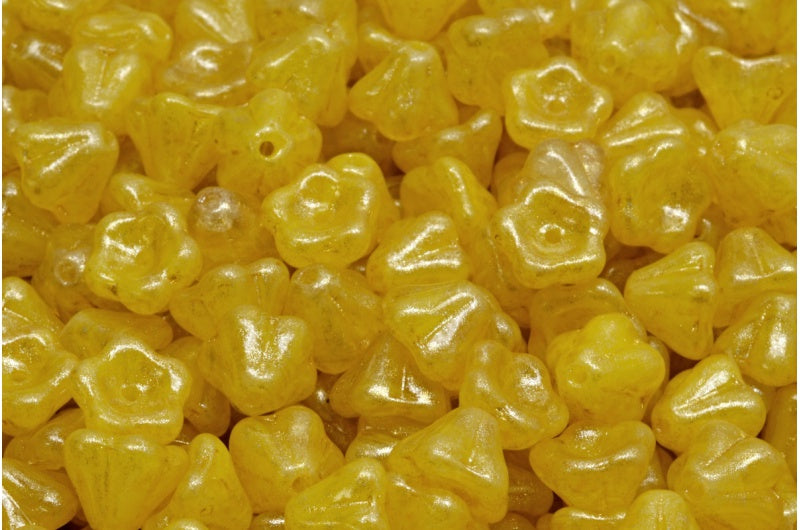 Bell Flower Beads R0813 34302 (R0813-34302), Glass, Czech Republic