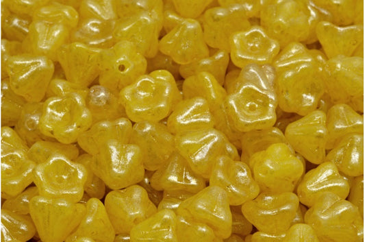 Bell Flower Beads R0813 34302 (R0813-34302), Glass, Czech Republic